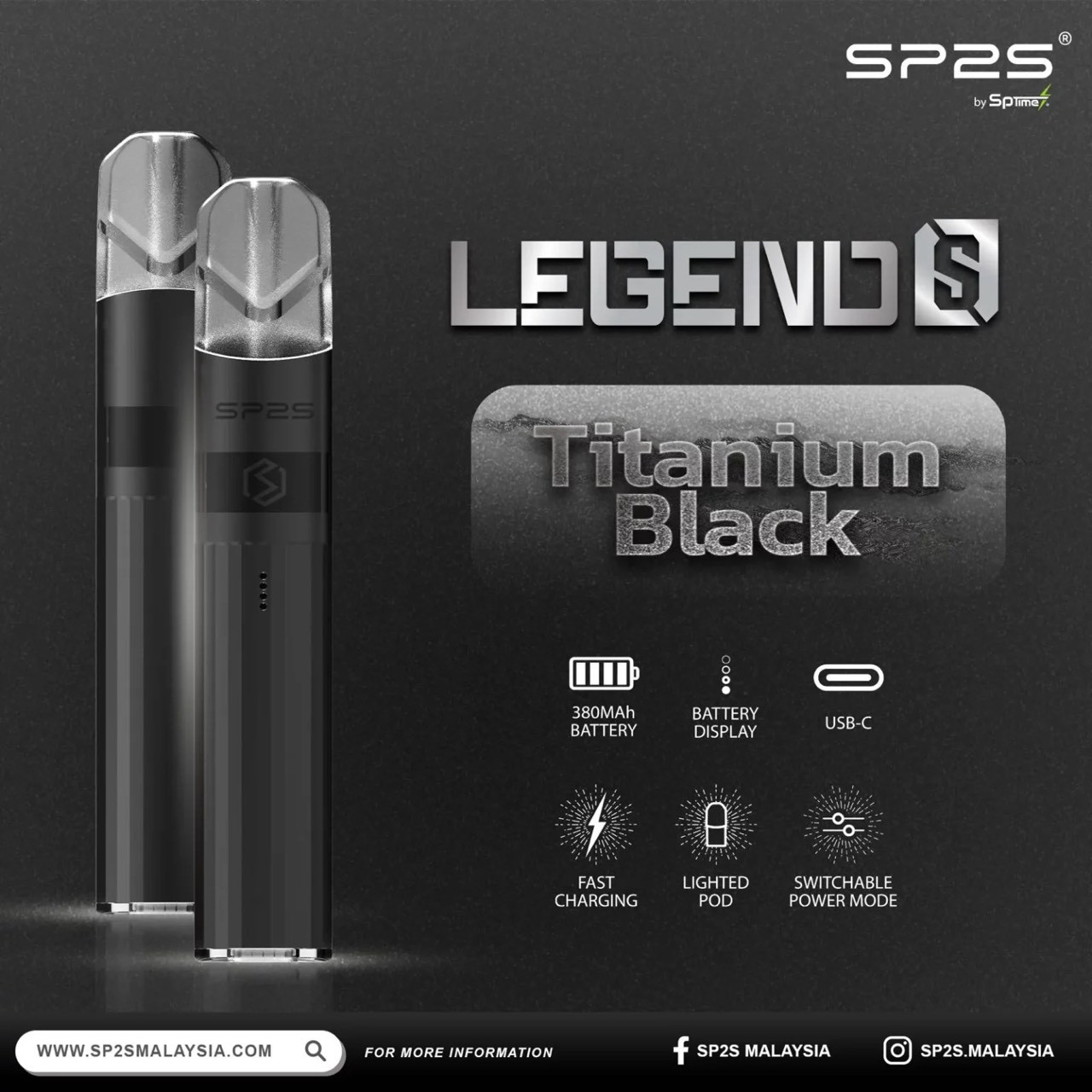 <p><em><strong>SP2S 鈦色主機<br />
一代通用/兩段式功率</strong></em></p>