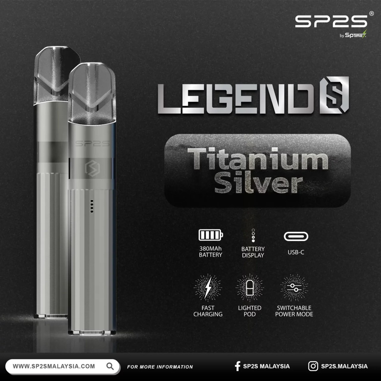 <p><em><strong>SP2S 鈦色主機<br />
一代通用/兩段式功率</strong></em></p>